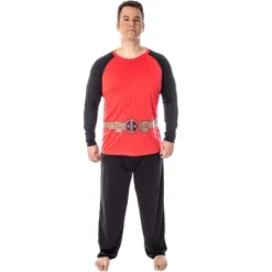 Marvel Men's Deadpool Superhero Costume Raglan Top And Pants Pajama Set Deadpool -Pure Wear Store GUEST 70b4dd6b bb8b 494b aaff e9fdfa8fdfd6