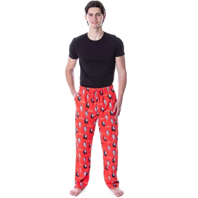 Marvel Studios Men's Wandavision Vintage Vision And Wanda Sleep Pajama Pants Red 2 Marvel Studios Men's Wandavision Vintage Vision And Wanda Sleep Pajama Pants Red - Image 2