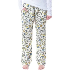 Despicable Me Womens' Minions Powered By Bananas Sleep Pajama Pants White -Pure Wear Store GUEST 737849af 07f5 4955 bb35 1268a4d32b7a