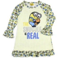 Despicable Me Toddler Girls' Minions Snuggle Sleep Pajama Dress Nightgown Off-White -Pure Wear Store GUEST 73fb54e7 6932 4e3b 9b04 6bc5407d0baa