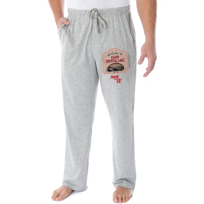 Friday The 13th Men's Welcome To Camp Crystal Lake Loungewear Pajama Pants Heather Grey 3 Friday The 13th Men's Welcome To Camp Crystal Lake Loungewear Pajama Pants Heather Grey - Image 3
