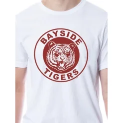 Saved By The Bell Mens' Bayside Tigers Logo Icon Symbol Sleep Pajama Set Multicolored