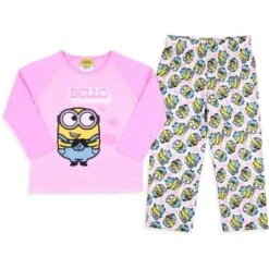 Despicable Me Toddler Girls' Minions Chibi Bello Raglan Sleep Pajama Set Multicolored -Pure Wear Store GUEST 760b726f fc8f 49ae 9302 a19209fe8c22