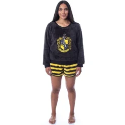 Harry Potter Womens' Sweater And Shorts Sleep Pajama Set-All Houses -Pure Wear Store GUEST 76f66f56 1f75 498c 9f55 b2f1dc0cb0a7