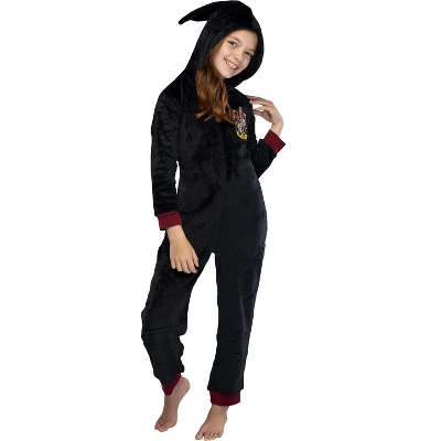 Harry Potter Unisex Kids Hooded Pajama Union Suit 7 Harry Potter Unisex Kids Hooded Pajama Union Suit - Image 7