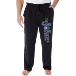 DC Comics Men's The Joker Script Logo Loungewear Sleep Bottoms Pajama Pants Black -Pure Wear Store GUEST 78242929 0a81 4f49 852c 131bb77e76ba