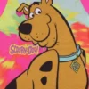 Scooby-Doo Girls' Classic Character Tie-Dye Nightgown Sleep Pajama Shirt Multicolored