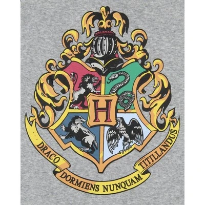 Harry Potter Girls' Hogwarts House Crest Sleep Pajama Set Tank Top Shorts Grey 2 Harry Potter Girls' Hogwarts House Crest Sleep Pajama Set Tank Top Shorts Grey - Image 2
