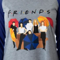 Friends TV Show Juniors' Minimalist Character Raglan Sleep Shirt Nightgown Minimal Cast Art -Pure Wear Store GUEST 7ad61c67 ab25 4528 a030 114383d103ff