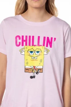 Nickelodeon SpongeBob SquarePants Womens' Chillin' Pajama Set Shorts Pink 7 Nickelodeon SpongeBob SquarePants Womens' Chillin' Pajama Set Shorts Pink -Pure Wear Store GUEST 7bb15162 9b07 4eeb ae86 8b6c8e3ce34a