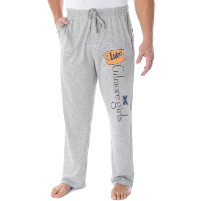 Gilmore Girls Pajama Pants Men's Luke's Diner Loungewear Sleep Pants Heather Grey 3 Gilmore Girls Pajama Pants Men's Luke's Diner Loungewear Sleep Pants Heather Grey - Image 3