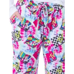MTV Womens' Music Television Vintage '80s Logos Tie Dye Sleep Pajama Pants Multicolored -Pure Wear Store GUEST 8016180f f4a0 479f a60f 75868b6db13f