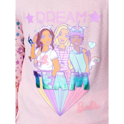 Mattel Girls' Barbie Dream Team Unicorn Best Friend Sleep Pajama Set Pink 2 Mattel Girls' Barbie Dream Team Unicorn Best Friend Sleep Pajama Set Pink - Image 2
