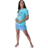 Disney Women's Monsters Inc. Sulley Shirt Top And Sleep Shorts Pajama Set Sulley