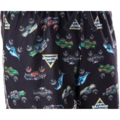 Monster Jam Boys' Monster Truck Allover Pattern Sleep Pajama Pants