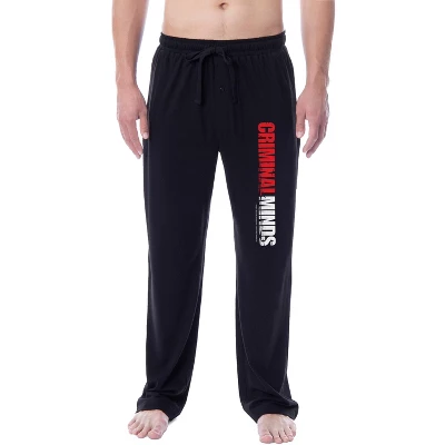 Criminal Minds Mens' TV Show Logo Title Sleep Pajama Pants Loungewear Black 3 Criminal Minds Mens' TV Show Logo Title Sleep Pajama Pants Loungewear Black - Image 3