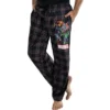 Marvel Comics Men's Avengers Plaid Loungewear Pajama Pants Black Plaid