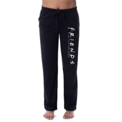 Friends TV Show Logo Womens' Sleep Pajama Pants Loungewear Black -Pure Wear Store GUEST 8282b695 9cbc 4428 9ba2 03e006a349d7
