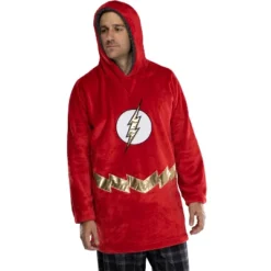 DC Comics Justice League Mens Oversized Faux-Shearling Sweatshirt Lounge Hoodie -Pure Wear Store GUEST 82a04972 77f9 4cc2 b78f cd74fb284fbb