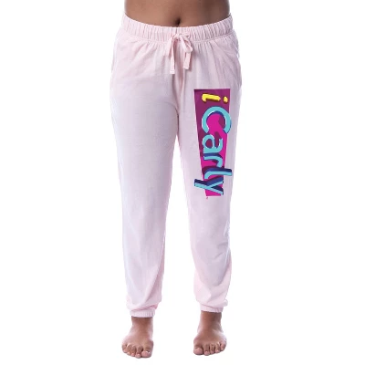 Nickelodeon ICarly Women's Television Series Logo Sleep Jogger Pajama Pants Pink 3 Nickelodeon ICarly Women's Television Series Logo Sleep Jogger Pajama Pants Pink - Image 3