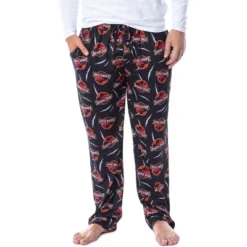 Jurassic Park Mens' Dinosaur Film Logo Scratches Sleep Pajama Pants Black -Pure Wear Store GUEST 83753920 6aaa 434e 9a93 bf25cd2175d9