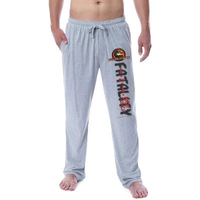 Mortal Kombat Mens' Fatality High Punch Arrows Sleep Pajama Pants Grey 3 Mortal Kombat Mens' Fatality High Punch Arrows Sleep Pajama Pants Grey - Image 3