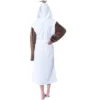Disney Adult Frozen Snowman Olaf Costume Robe Hooded Bathrobe White