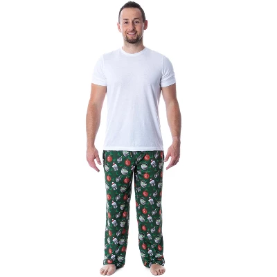Star Wars Mens' The Mandalorian The Child Christmas Ornaments Pajama Pants Green 3 Star Wars Mens' The Mandalorian The Child Christmas Ornaments Pajama Pants Green - Image 3