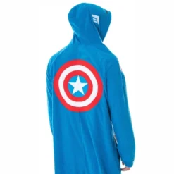 Marvel Men's Captain America Classic Cap Costume Pajama Union Suit Captain Blue -Pure Wear Store GUEST 88299cb8 e6fe 420c 8f3a 53765fbc9ea8