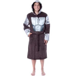 Star Wars Adult The Mandalorian Costume Fleece Robe Bathrobe For Men Women Brown -Pure Wear Store GUEST 8a1e48e7 8f6b 4cb1 b6eb 89bf5f007c12