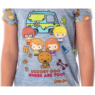 Scooby Doo Girls Pajamas Where Are You? Chibi Figures PJs 2 Scooby Doo Girls Pajamas Where Are You? Chibi Figures PJs - Image 2
