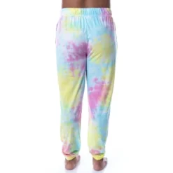 Friends TV Show Womens' Sayings Tie-Dye Sleep Jogger Pajama Pants Multicolored