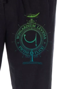Harry Potter Adult Men's Wingardium Leviosa Pajama Pants Lounge Pants Black -Pure Wear Store GUEST 8c050fba a507 472a 8058 28b028c8b1e4