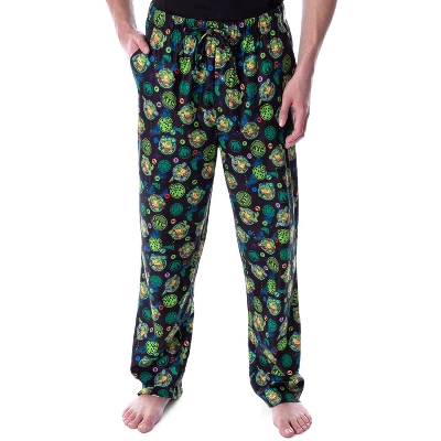 Nickelodeon Men's Teenage Mutant Ninja Turtles TMNT Character Pajama Pants Black 4 Nickelodeon Men's Teenage Mutant Ninja Turtles TMNT Character Pajama Pants Black - Image 4