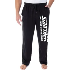 Star Trek The Next Generation Men's Classic TNG Logo Lounge Pajama Pants Black -Pure Wear Store GUEST 8c221c71 665e 4f5c 9af6 114a5e39dfde