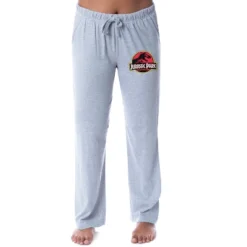 Jurassic Park Womens' Dinosaur Film Movie Title Logo Sleep Pajama Pants Grey -Pure Wear Store GUEST 8cc738cf b0c1 44d3 a0cc c11d9f03fb10