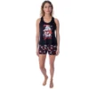 DC Comics Women's Harley Quinn Good To Bad Tank And Shorts Pajama Set Black