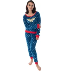 DC Comics Wonder Woman Juniors' Fleece Joggers Pajama Set -Pure Wear Store GUEST 8f654a72 d041 41e6 aa81 67e7627760f6