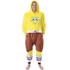 Nickelodeon Mens' SpongeBob SquarePants Costume Sleep Pajama Union Suit Yellow -Pure Wear Store GUEST 8fd39a40 6815 48ae 82b5 4c291317a9bb