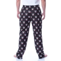 WWE Men's Allover WWE Logo Pattern Adult Loungewear Sleep Pajama Pants Black 7 WWE Men's Allover WWE Logo Pattern Adult Loungewear Sleep Pajama Pants Black -Pure Wear Store GUEST 917574c7 ef0e 44fa bdd8 e5c58b2bc3b1