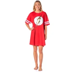 DC Comics Womens' The Flash Classic Symbol Nightgown Pajama Shirt Dress Red 6 DC Comics Womens' The Flash Classic Symbol Nightgown Pajama Shirt Dress Red -Pure Wear Store GUEST 91c16c03 1150 4256 b86b d09e399a3b31