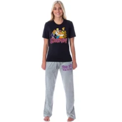 Scooby-Doo Womens' The Gang Shaggy Velma Fred Daphne Sleep Pajama Set Multicolored -Pure Wear Store GUEST 92100d57 c1d4 4478 9a8a c2a53d54eb76