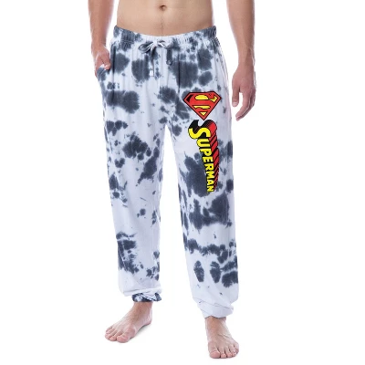 DC Comics Mens' Superman Tie Dye Logo Sleep Jogger Pajama Pants Multicolored 3 DC Comics Mens' Superman Tie Dye Logo Sleep Jogger Pajama Pants Multicolored - Image 3