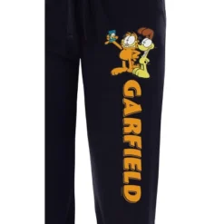 Nickelodeon Womens' Garfield Odie Classic Character Sleep Pajama Pants Black