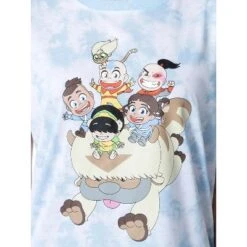 Women's Avatar The Last Airbender Chibi Tie-Dye Sleep Pajama Set Short Multicolored -Pure Wear Store GUEST 9502e398 3074 442a 993b 1ebe2fe7a029