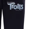 Dreamworks Trolls Womens' Movie Film Title Logo Character Sleep Pajama Pants Black