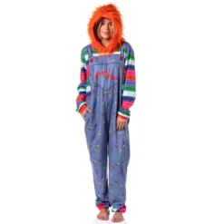 Child's Play Mens' Chucky Good Guys Hooded Union Suit Costume Sleep Pajama Blue -Pure Wear Store GUEST 9597254d 8c22 477e 8148 00ba1052b09f