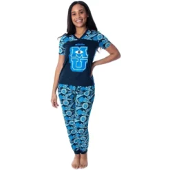 Disney Women's Monsters Inc. Monsters University 2 Piece Jogger Pajama Set Blue -Pure Wear Store GUEST 995a973e 43a2 4d4f 846c 02d6a98f93f8