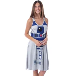 Star Wars Womens' R2-D2 Droid Racerback Pajama Nightgown Costume Dress Grey 7 Star Wars Womens' R2-D2 Droid Racerback Pajama Nightgown Costume Dress Grey -Pure Wear Store GUEST 9b9bc8ef 5cb3 4ff7 b59b b4fe57c8d21e