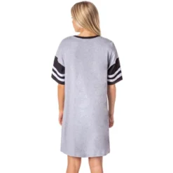 Star Wars Womens' Distressed Darth Vader Nightgown Sleep Pajama Shirt Grey